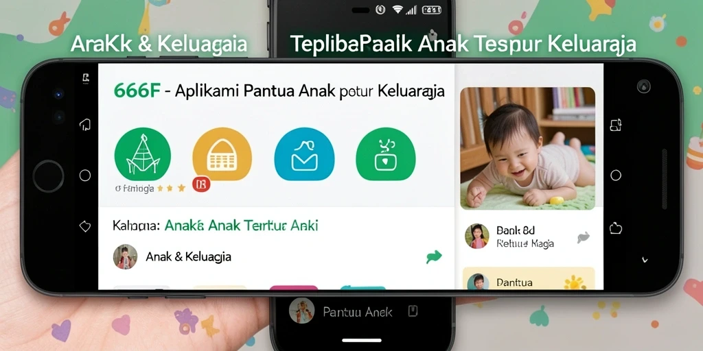 Tampilan antarmuka aplikasi 666F untuk pemantauan anak.