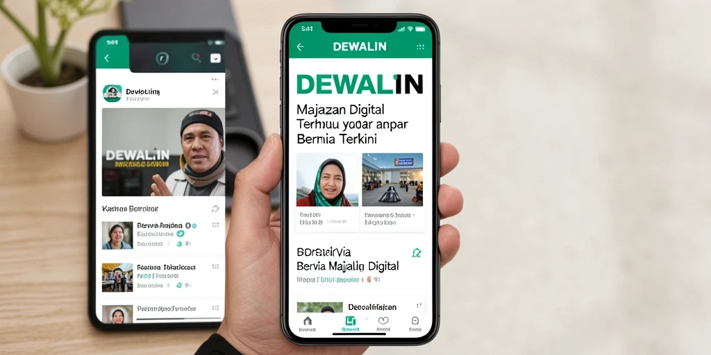 Tampilan antarmuka DEWALIN yang menarik dan fungsional.