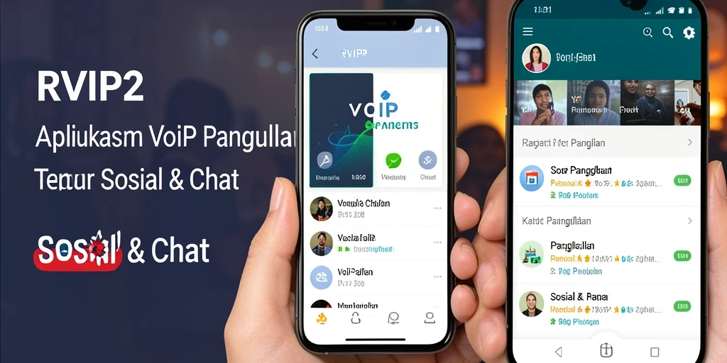Antarmuka RVIP2 yang sederhana dan fungsional untuk VoIP Panggilan.